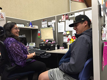 Lynnette with student