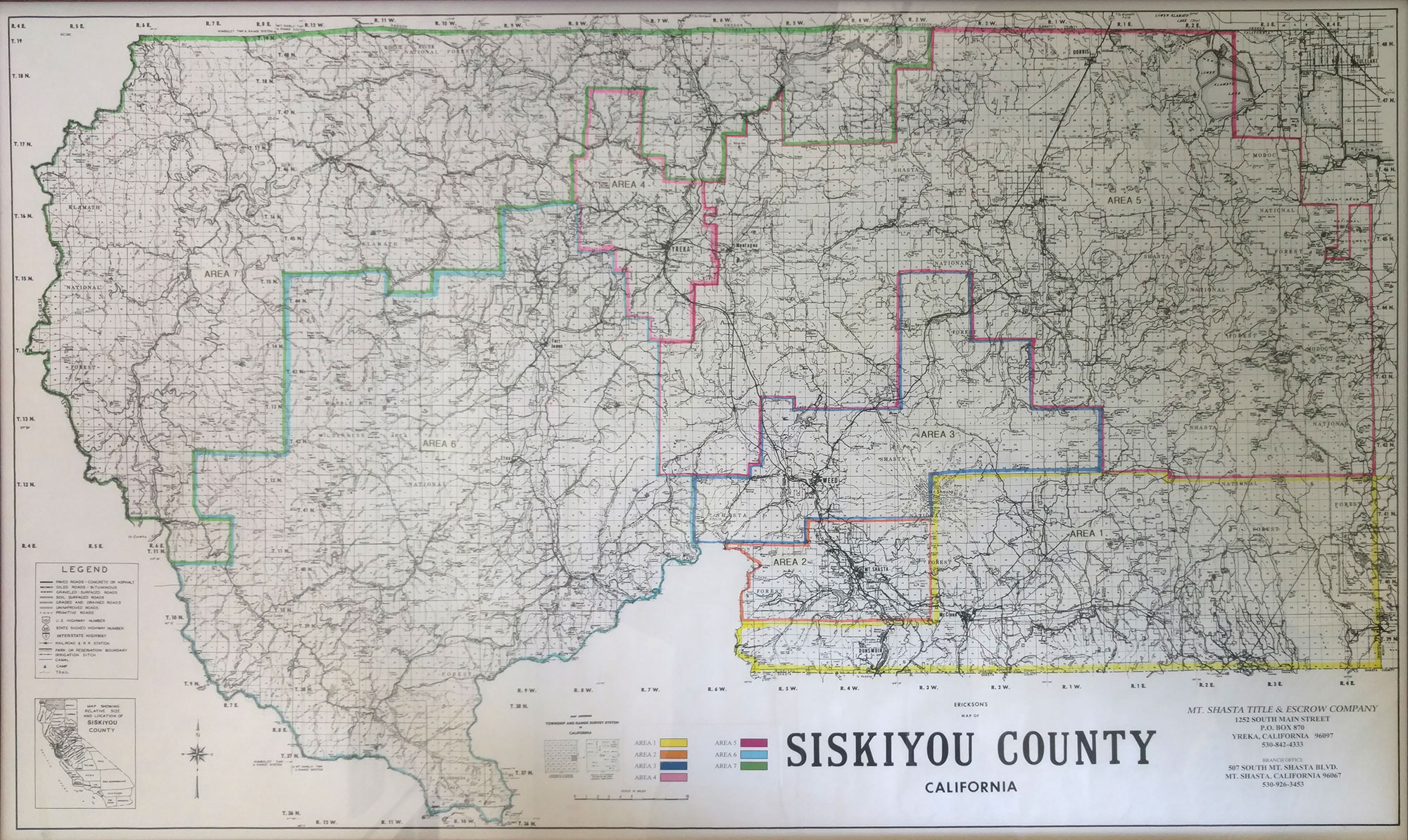 Trustee Areas Map of Siskiyou County