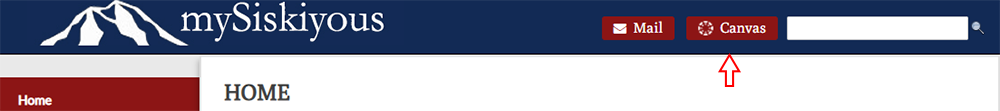 mysiskiyous portal showing canvas button in upper right corner