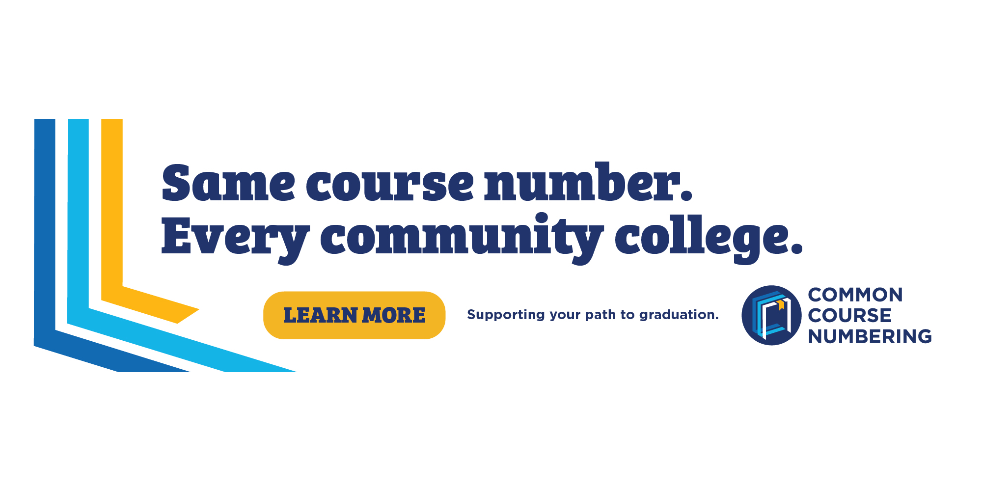 Same couse number. Every community college. Common Course Numbering.