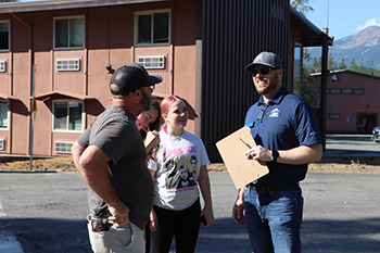 Soar and Explore with Patrick Walton with parent and students