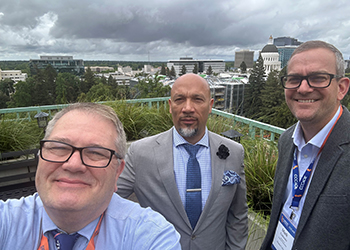 Dr. Fields and Dr. Sims at CCCAOE Conference
