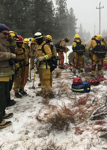 Fire fighters training