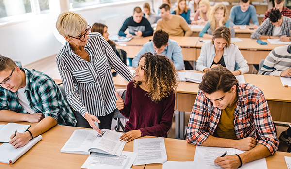 Instructor in classroom