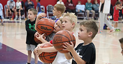 Basketball Camp participants